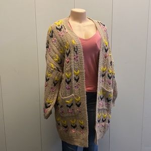 🔥JANICE🔥Beige/Multi color cardigan